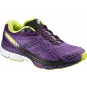 Salomon X-SCrema 3d Púrpura/Verde Mujer Zapatillas Running
